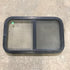 Used Black Radius Opening Window : 29.5" X 17.5" X 1.875" - Young Farts RV Parts