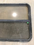 Used Black Radius Opening Window : 35 1/2" W x 30 1/4" H x 1" D