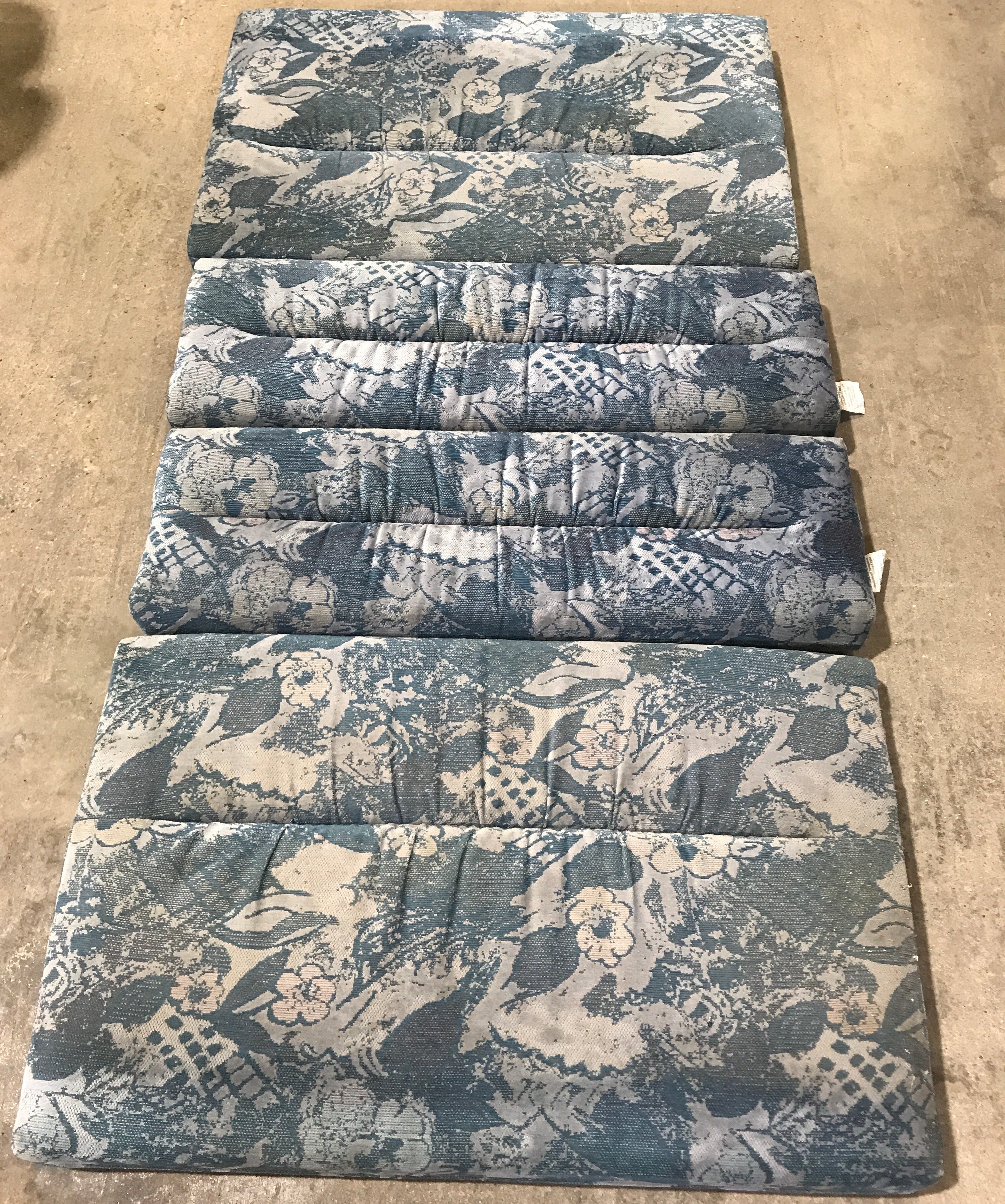 Used Dinette Cushion Set- 4 piece - 2 @ 38" x 24" x 4" D, 2 @ 38" x 13" x 4" D