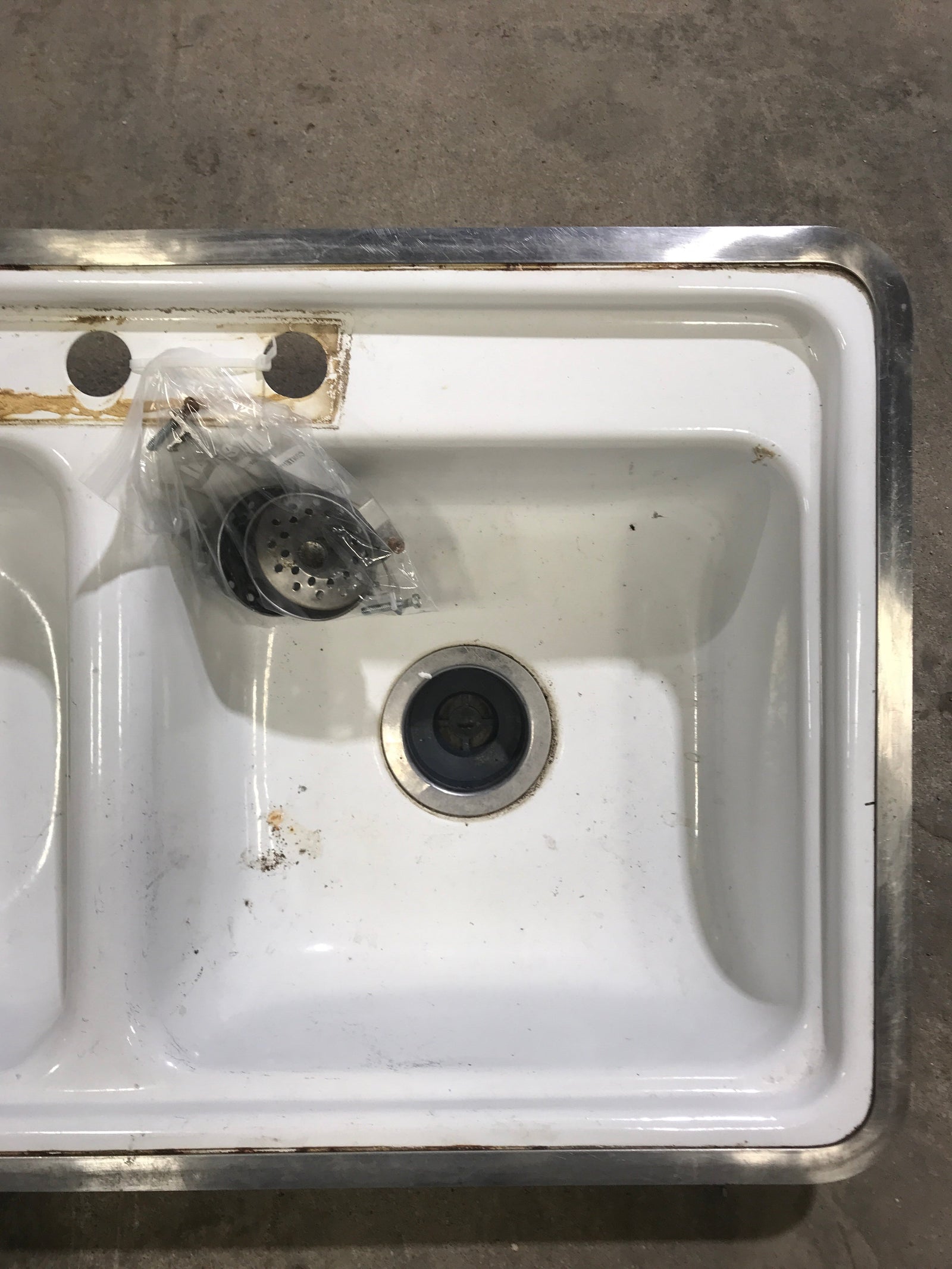 Used RV Kitchen Sink 33” W X 19” L