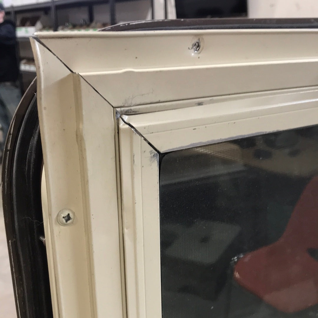 Used Brown Radius Dual Pane-Storm Window : 54 1/2