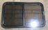 Used Black Radius Opening Window : 23 3/4" W x 39 3/4" H x 1 1/2" D