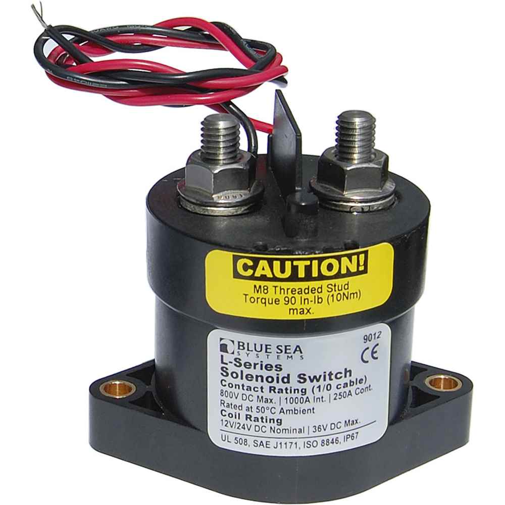 9012 L Solenoid Switch - 12 - 24VDC - 250A - Young Farts RV Parts