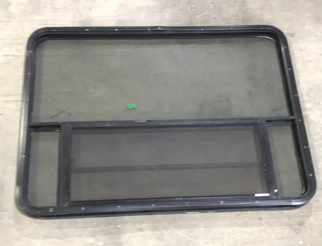 Used Black Radius Opening Window : 47 1/2" W x 34 1/2" H x 2" D