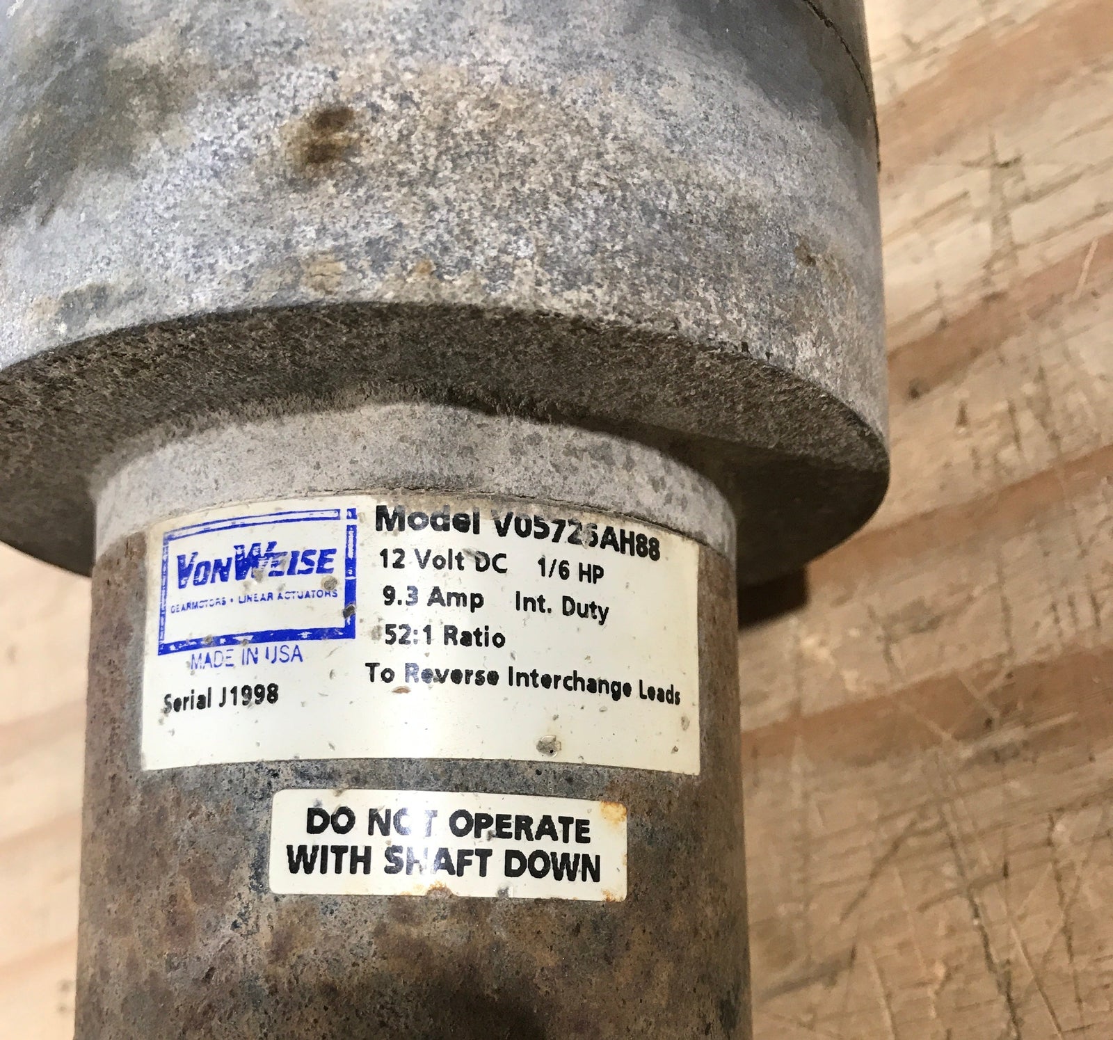 Used Vonweise Landing Gear/ Slide Motor V05726AH88