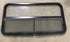 Used Black Radius Opening Window : 42 1/2" W x 22 1/2" H x 2" D