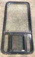 Used Black Radius Opening Window : 23" W x 47 1/2" H x 1 7/8" D