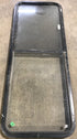 Used Black Radius Opening Window : 60 1/4" W x 21 3/4" H x 1 7/8" D