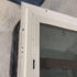 Used Brown Radius Dual Pane-Storm Window : 29 1/4" W x 14 3/4" H x 1 1/2" D