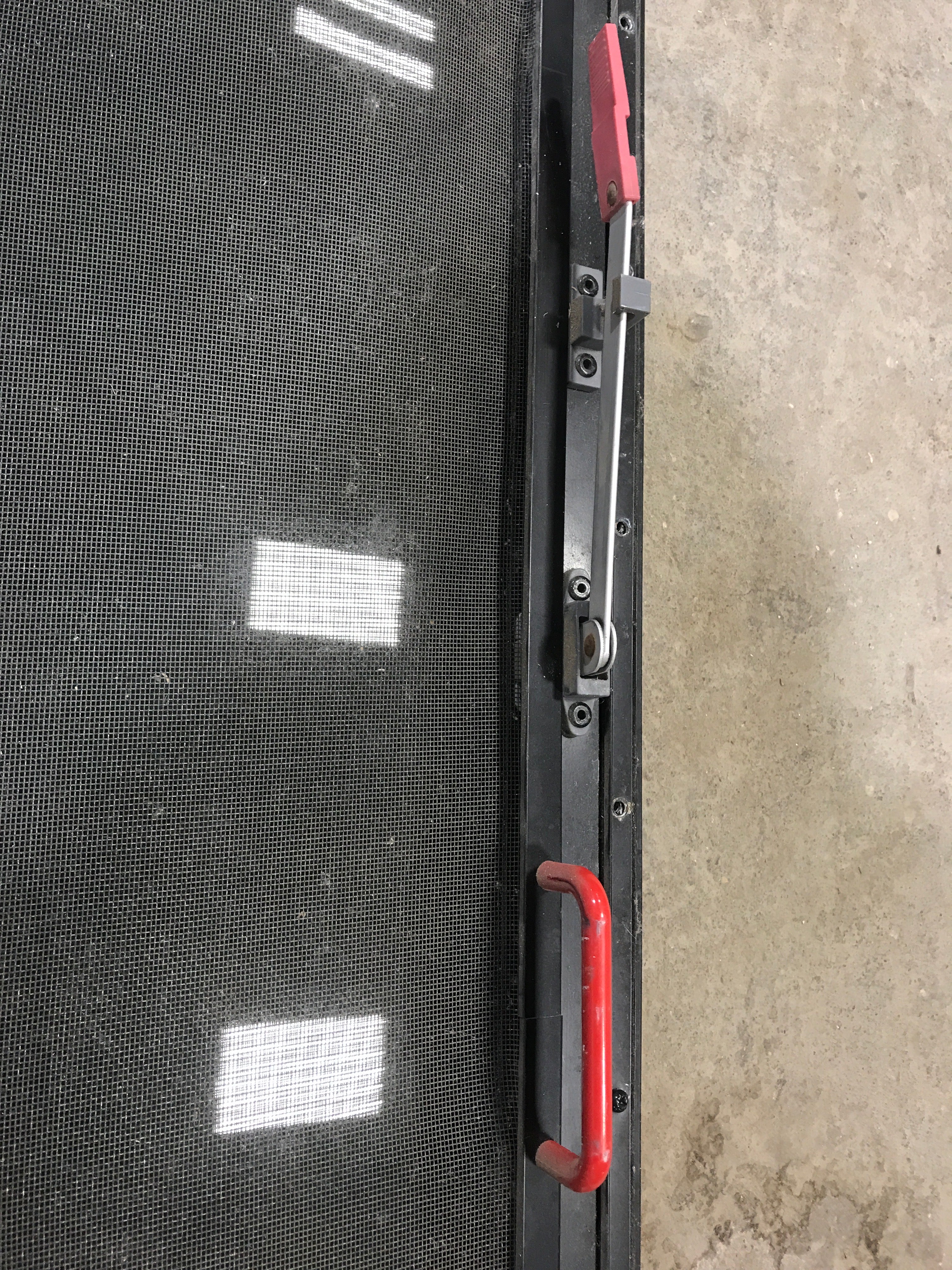 Used Black Radius Emergency Opening Window : 29.5" X 19.5" X 1.5" - Young Farts RV Parts
