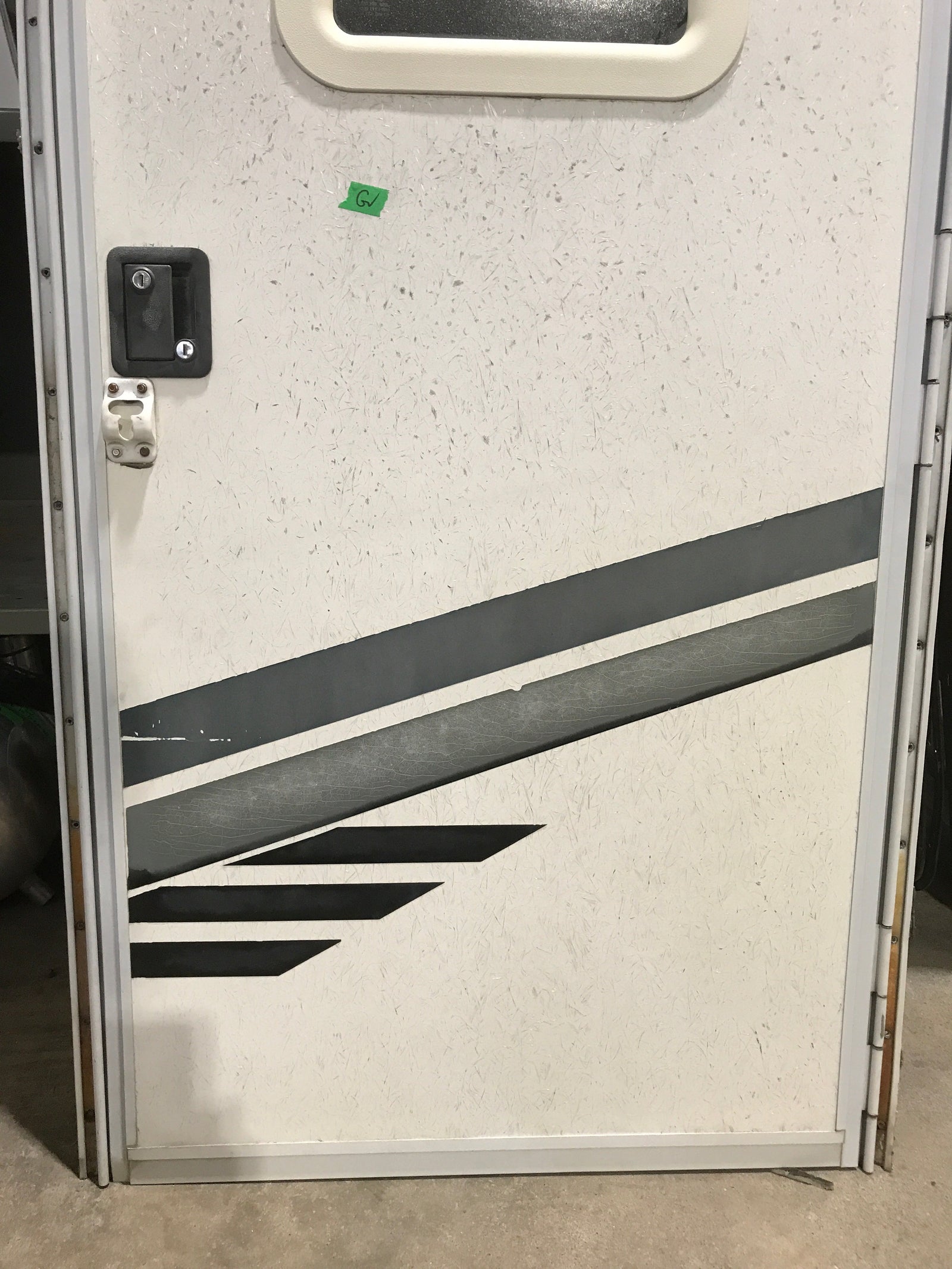 Used RV Radius Corner Entry Door 29 1/2