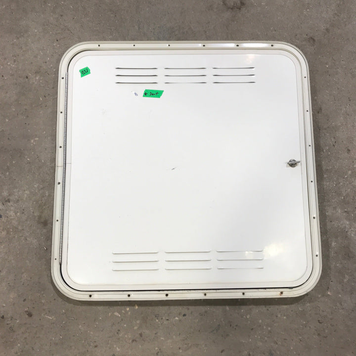 Used Radius Cornered Propane / Battery Cargo Door 26 3/4" x 27" x 1 D