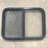 Used Black Radius Opening Window : 29.5" X 21.5" X 1.875" - Young Farts RV Parts
