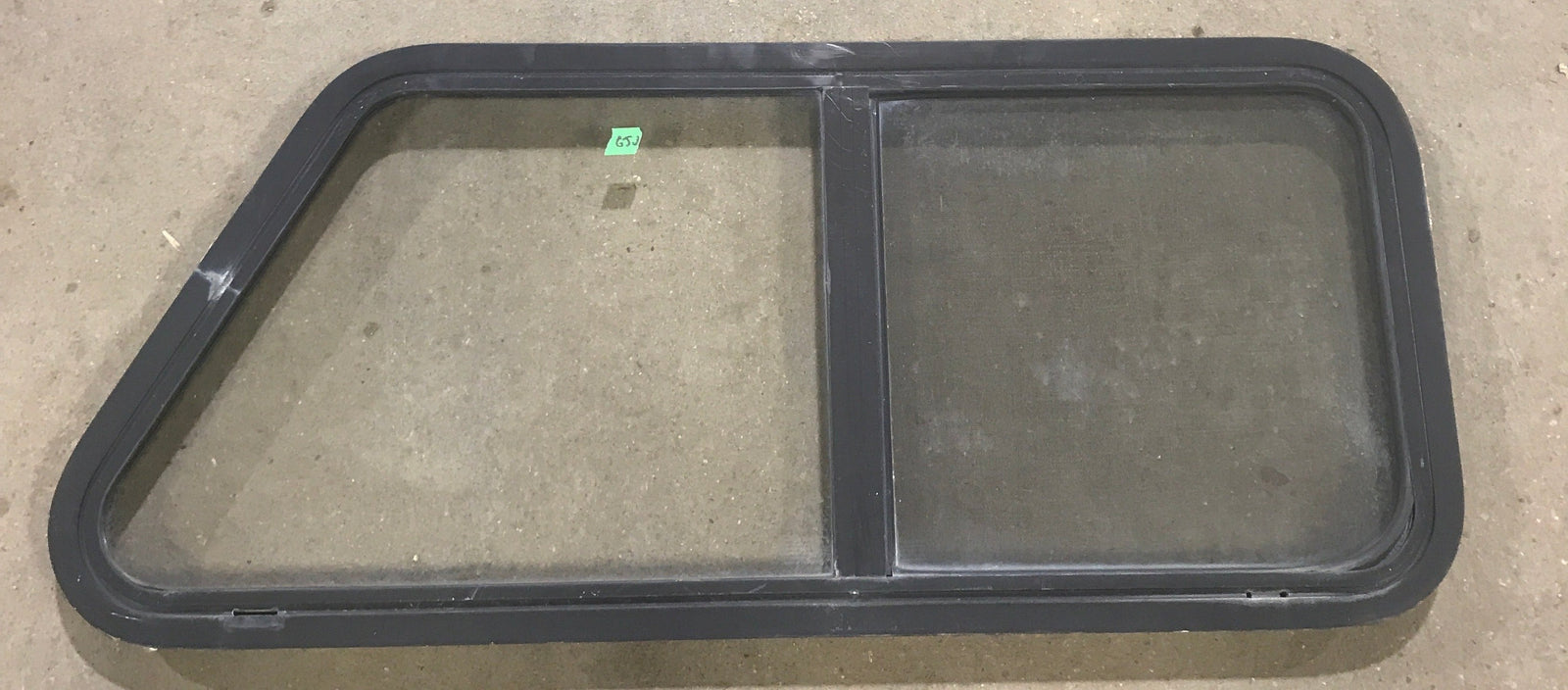 Used Slanted Black Radius Opening Window : 41 3/4