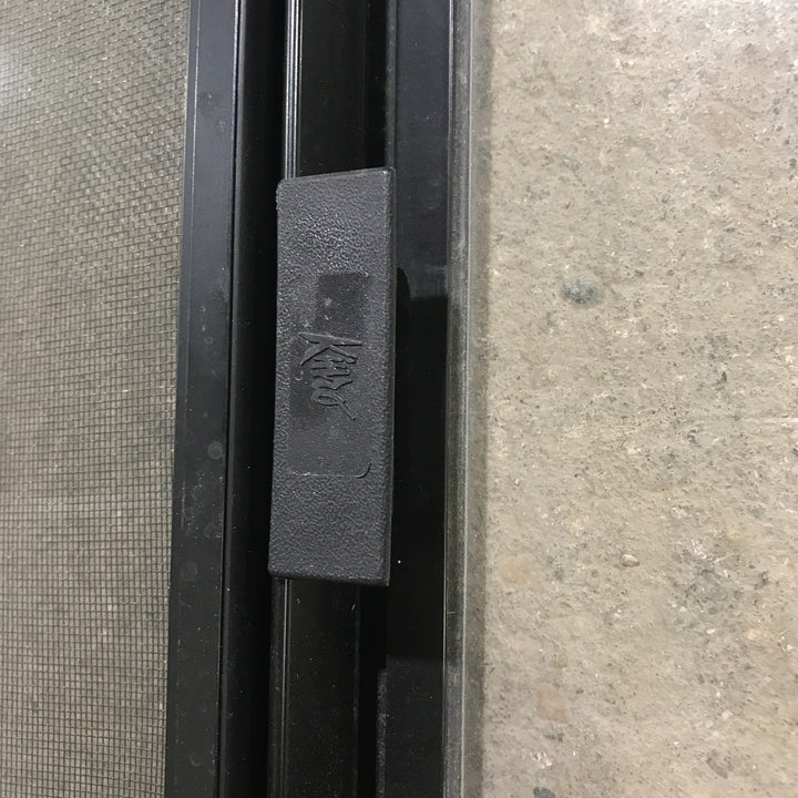 Used Black Radius Opening Window : 29.5" X 17.5" X 1.875" - Young Farts RV Parts