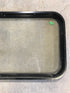 Used Black Radius Non-Opening Window : 32" W X 19 1/2" H X 2" D