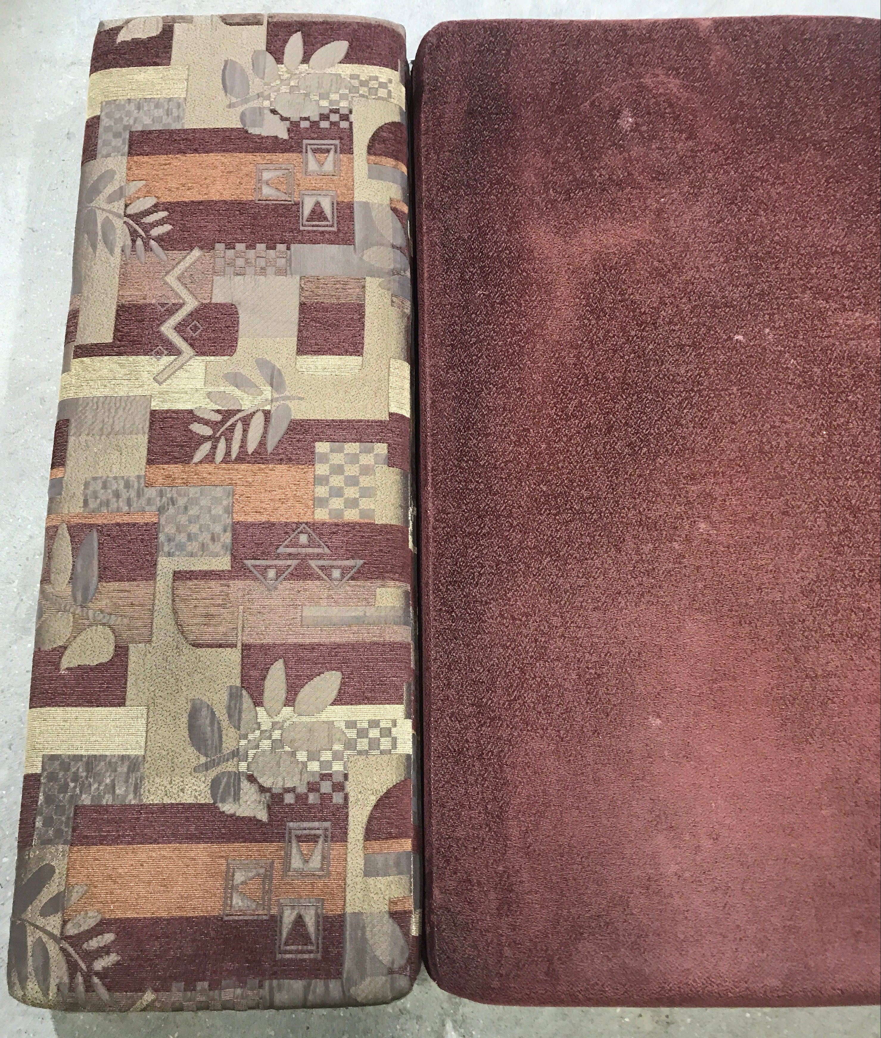 Used Dinette Cushion Set- 4 piece - 2 @ 41 1/2" x 24" x 4" D, 2 @ 41 1/2" x 14" x 4" D