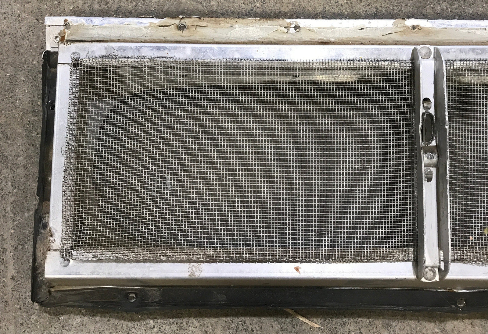 Used Silver Square Opening Window: 17 3/4