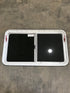 Used White Radius Opening Window : 45 1/4" W x 25 1/2" H x 2" D