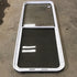 Used White Radius Opening Window : 59 1/2" W X 22" H X 2" D