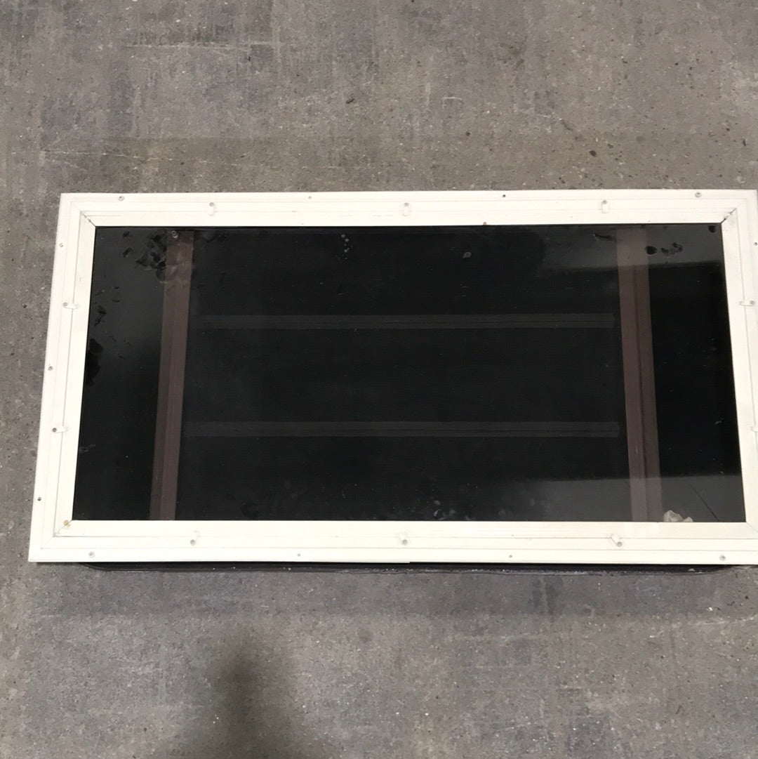 Used Brown Radius Dual Pane-Storm Window : 41 3/8