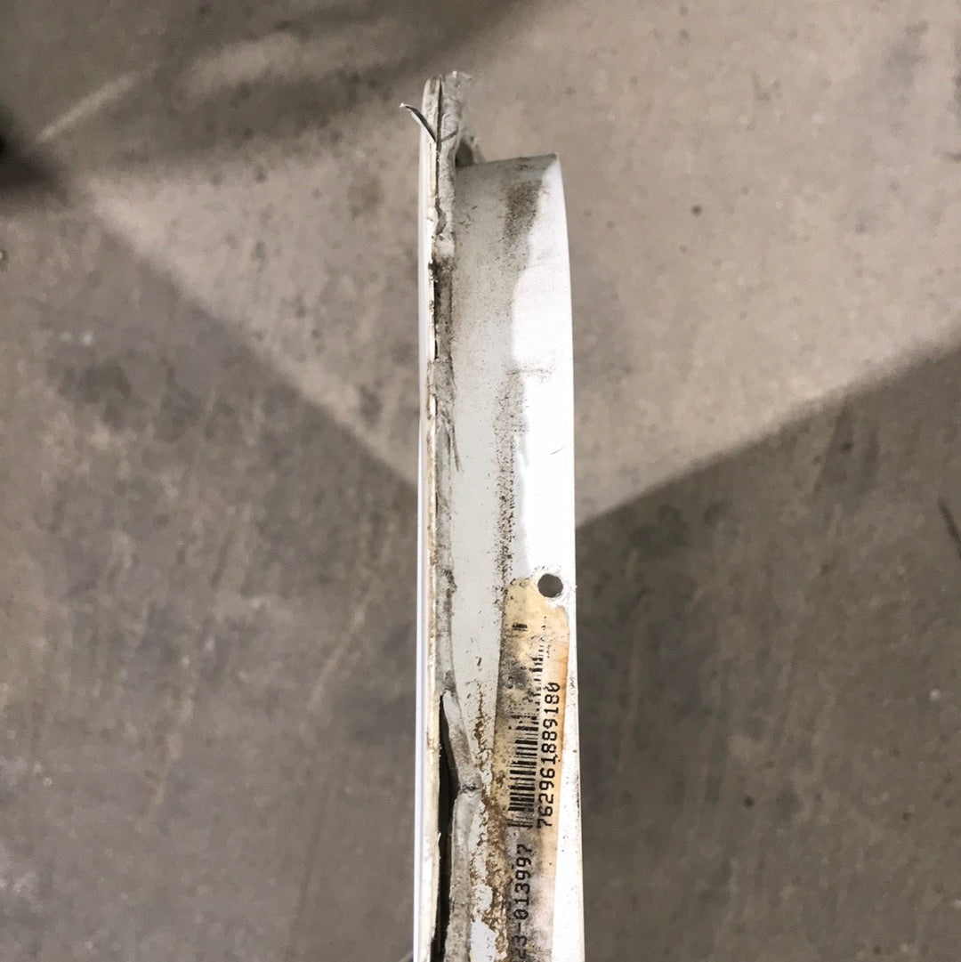 Used White Corner radius cargo door  29 3/4