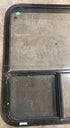 Used Black Radius Opening Window : 36 1/4" W x 30 1/4" H x 1 7/8" D