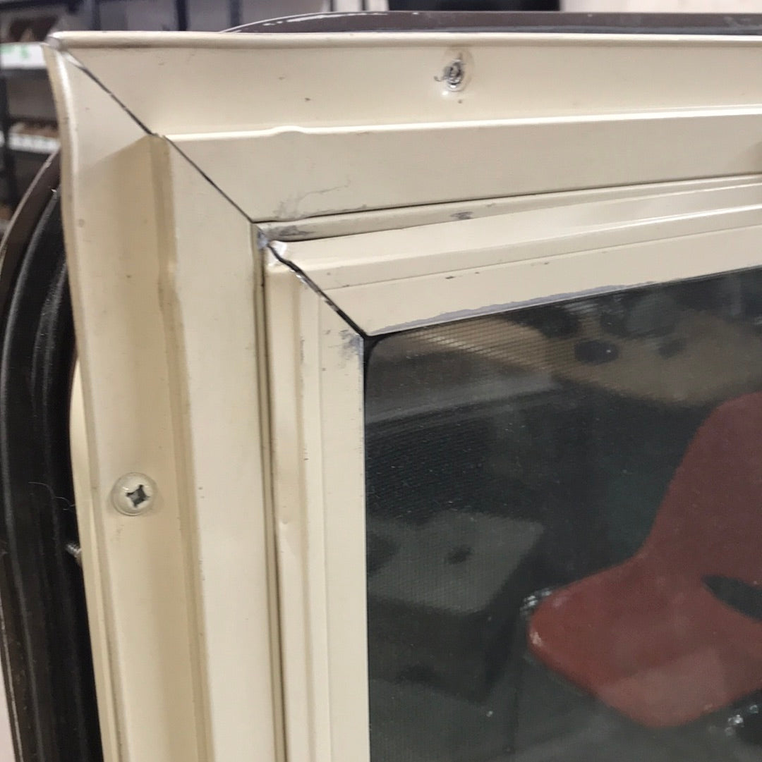 Used Brown Radius Dual Pane-Storm Window : 54 1/2