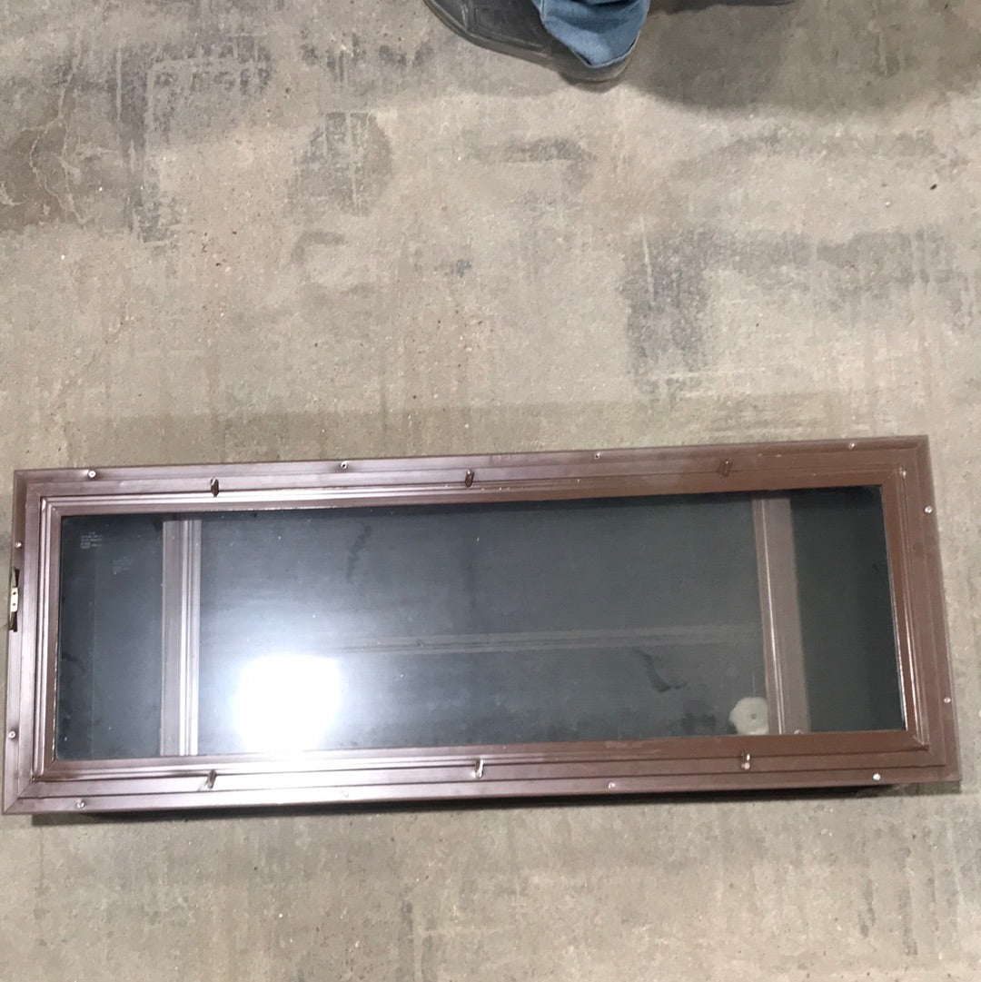 Used Brown Radius Dual Pane-Storm Window : 41 1/4