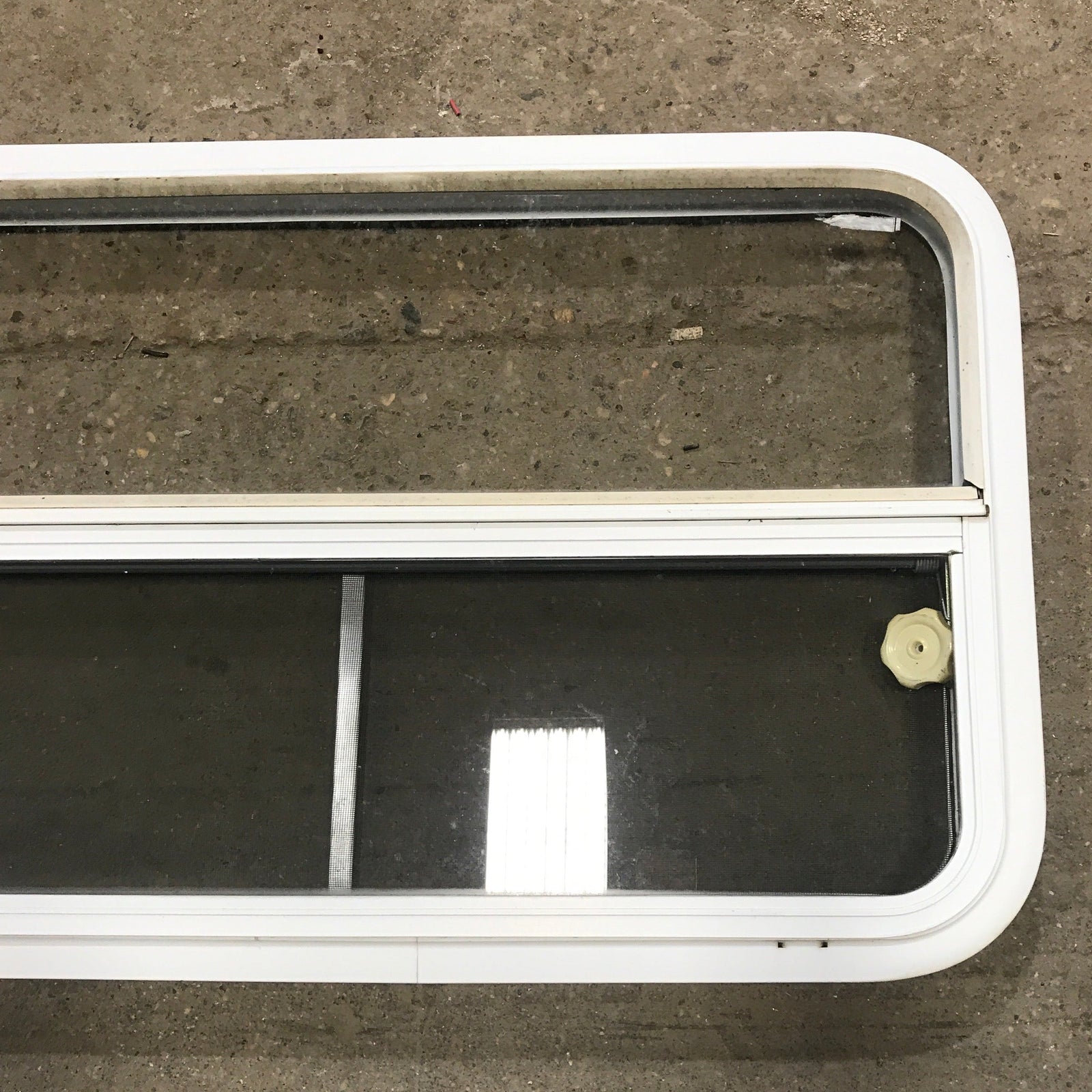 Used White Radius Opening Window : 35 1/2