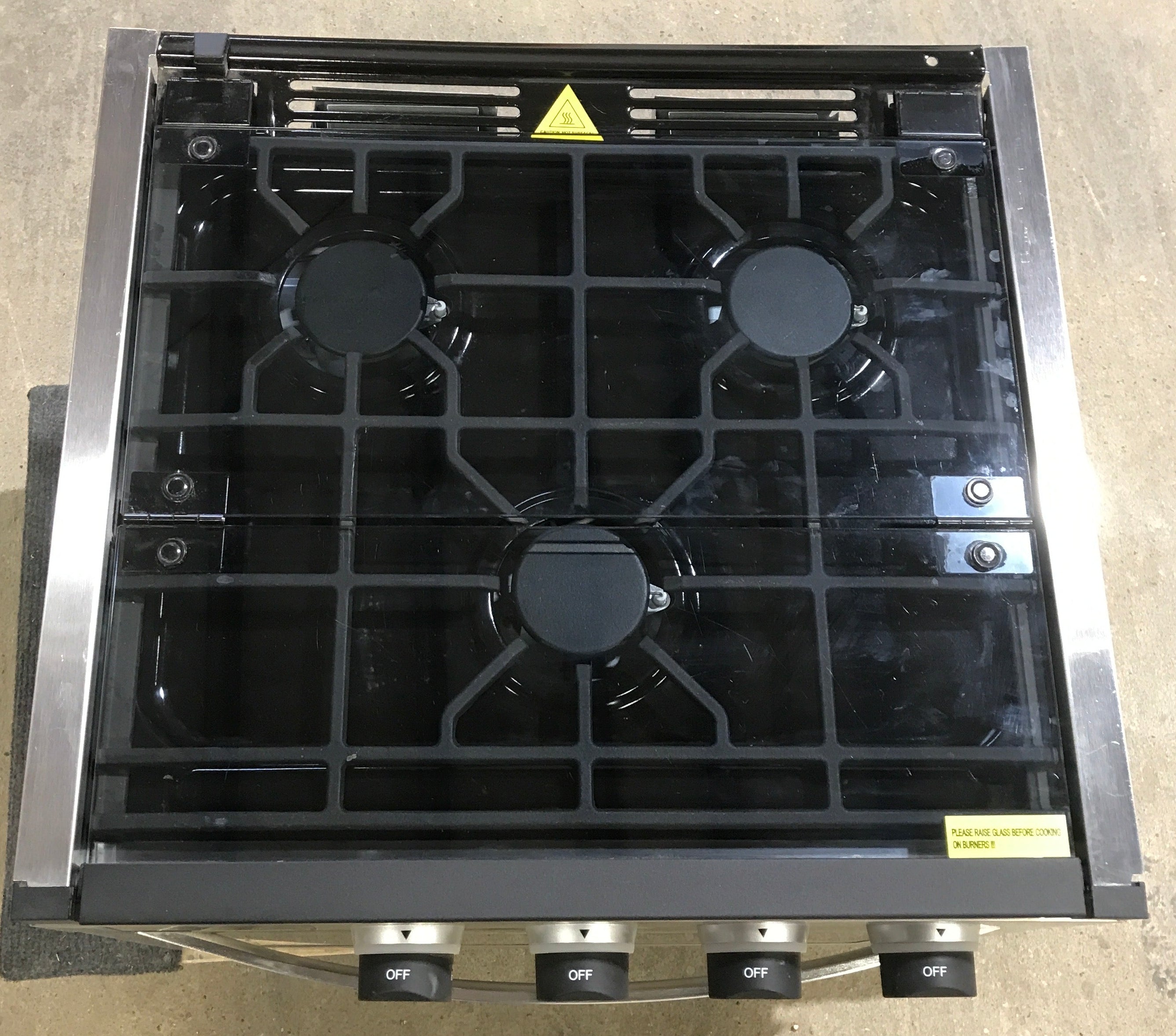 Used FURRION GREYSTONE 3 Burner RV Range / Stove CF-RV17-D