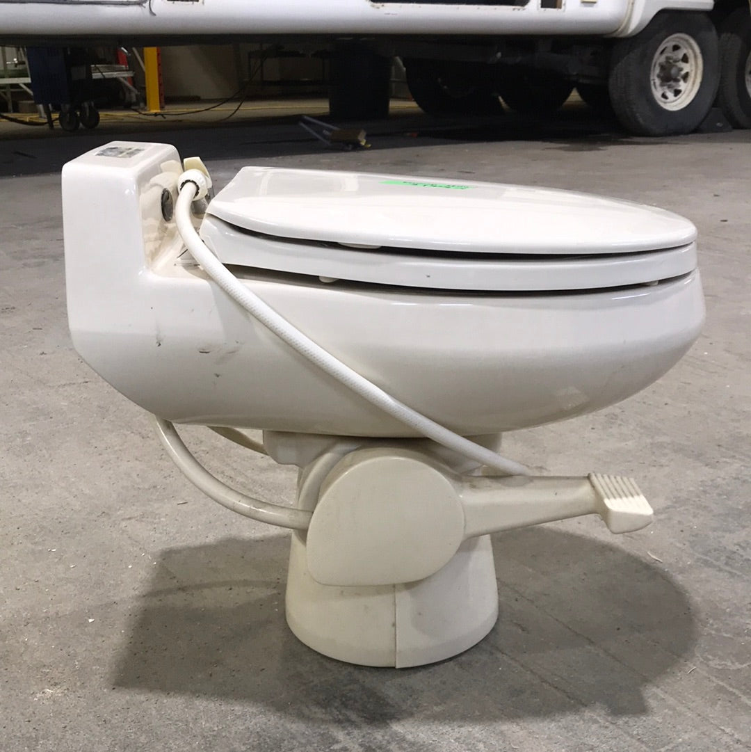 Used Toilet Complete SeaLand Traveler Toilet - S 8197 - Young Farts RV Parts