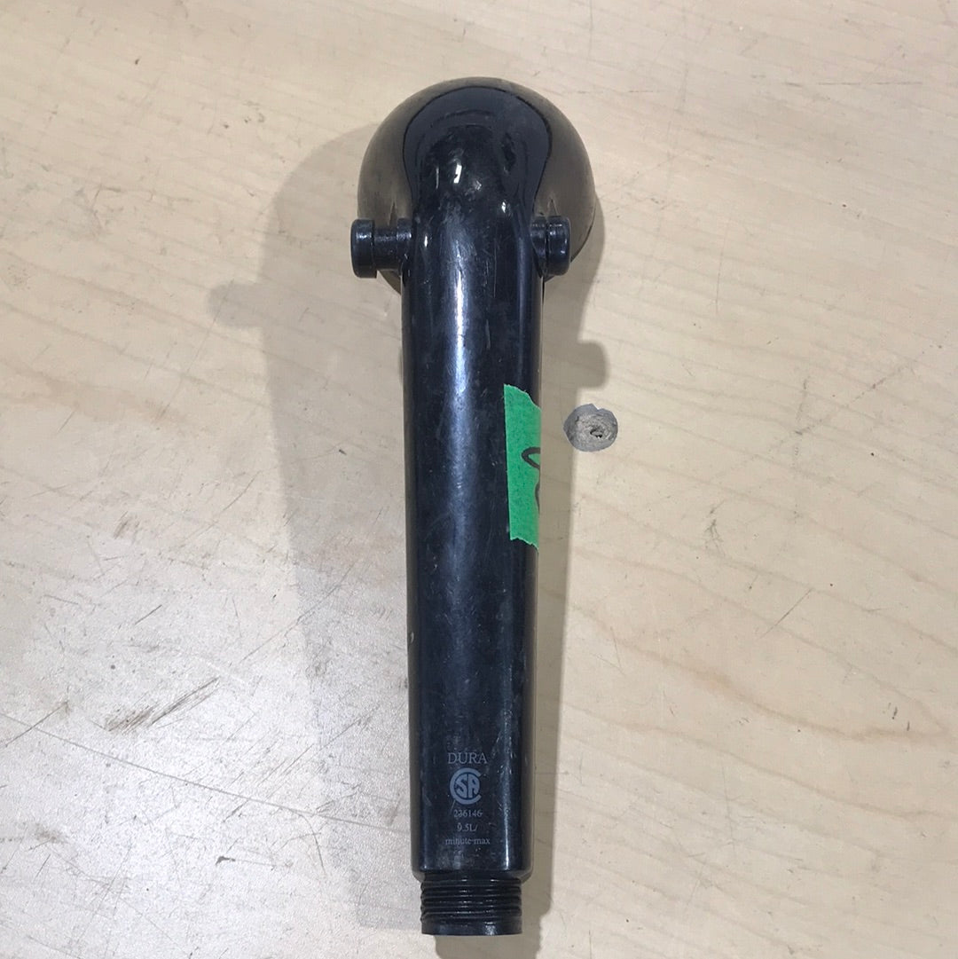 Used Shower Head Black, 7 1/2
