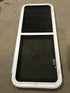 Used White Radius Emergency Opening Window : 54 1/4" W x 21 3/4" H x 2" D