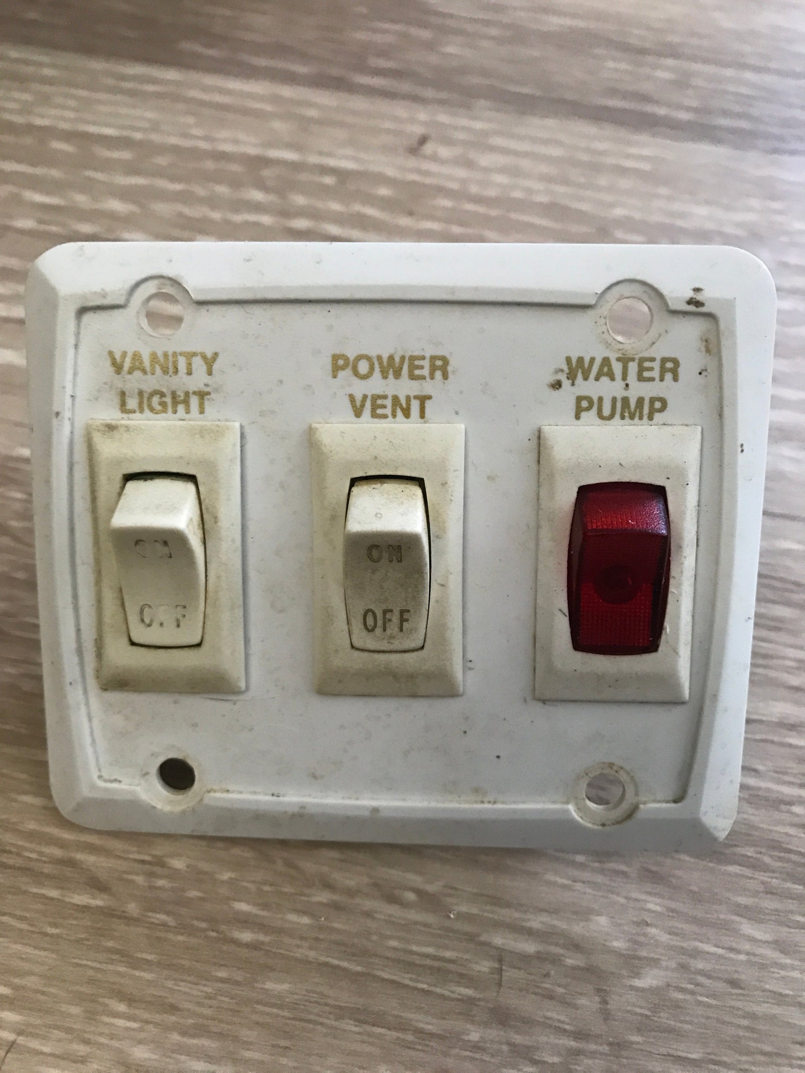 Used 12v RV Triple Switch