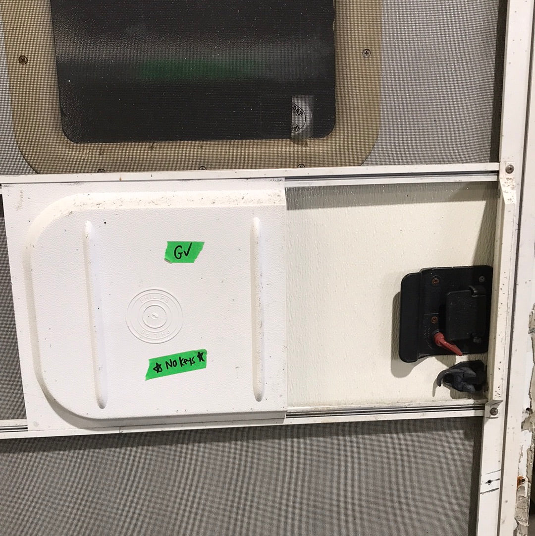 Used RV Radius Corner Entry Door 70