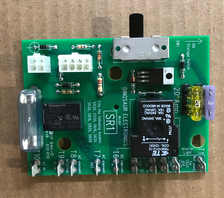 Used Dinosaur Electronics Refrigerator Main Power Control Board - SERVEL SR1