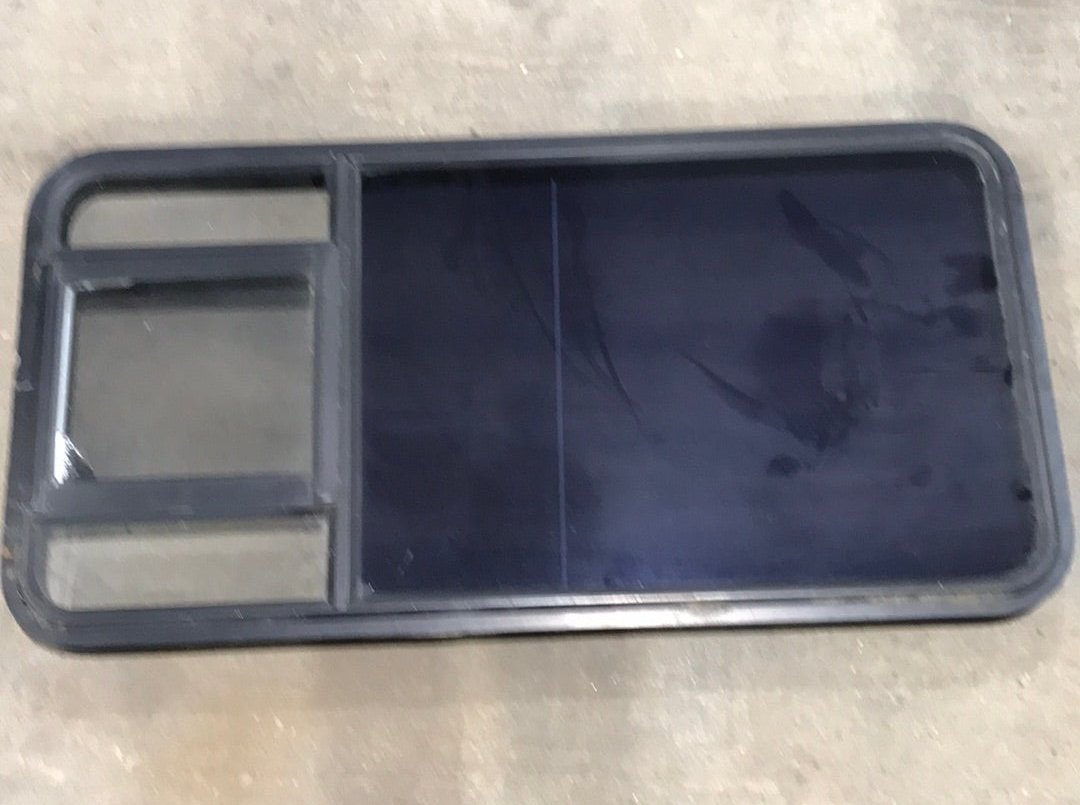 USED Black Radius Opening Window : 47 1/4" W x 23" H x 2" D