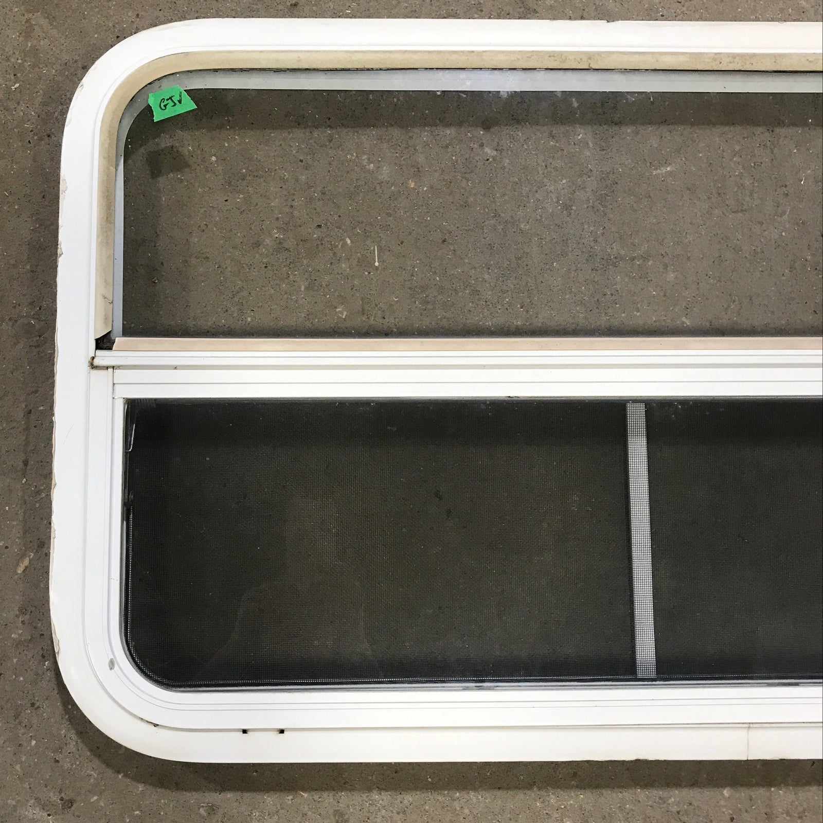 Used White Radius Opening Window : 35 1/2