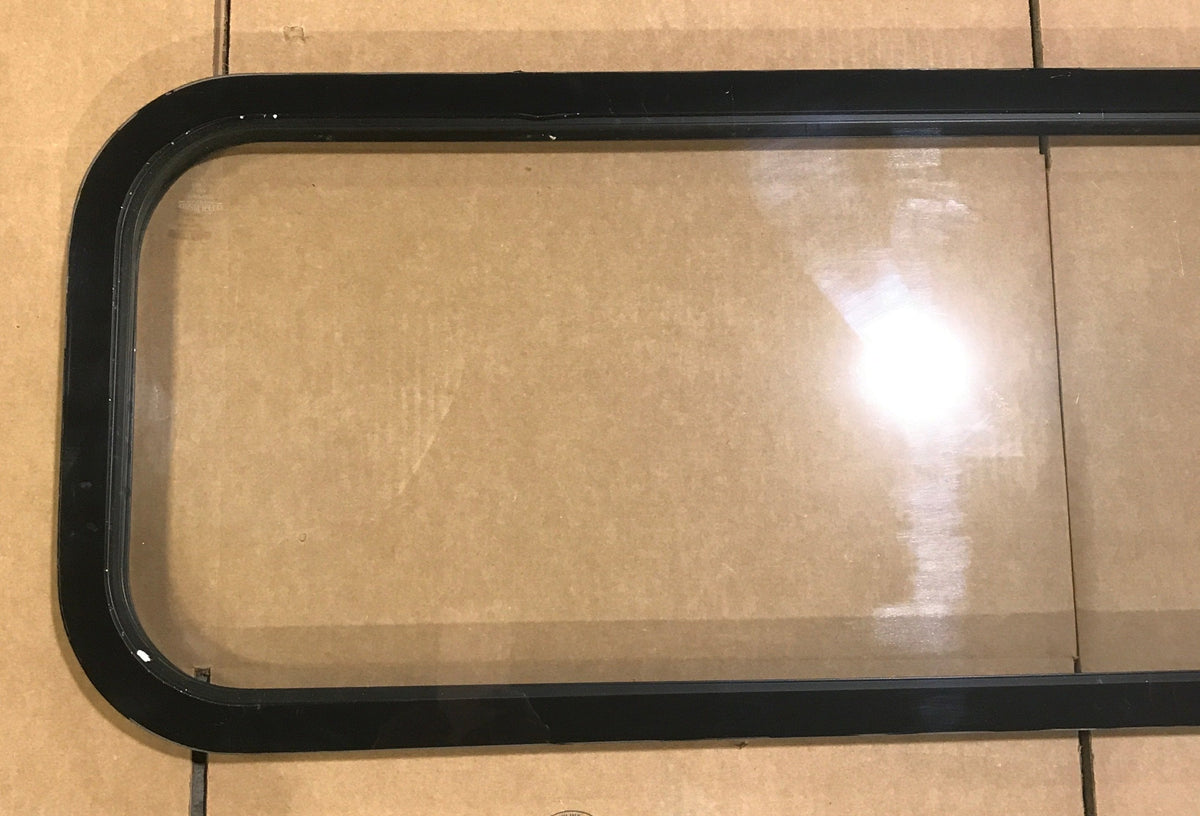 Used Black Radius Non-Opening Window : 39 1/2