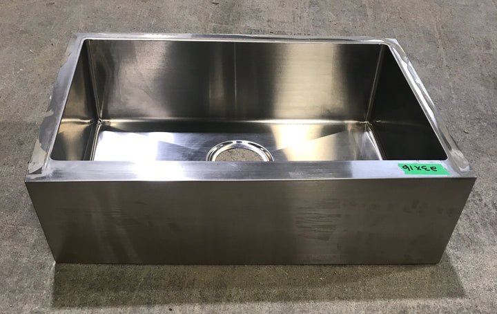 Used Single Kitchen Sink 23" W X 16" H