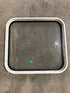 Used Black Radius Non Opening Window : 23 1/2" W x 22" H x 1 7/8"
