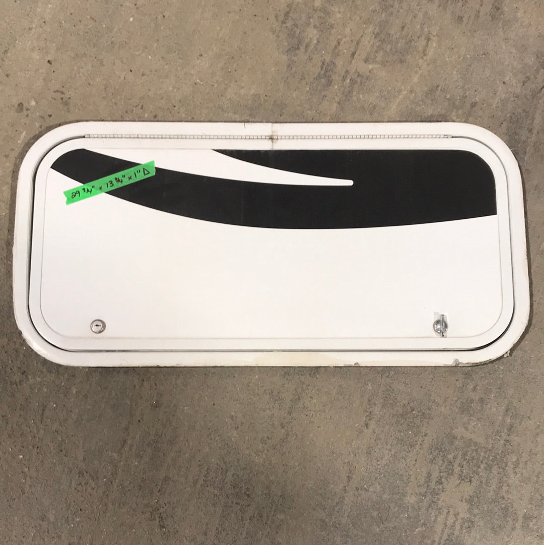 Used White Corner radius cargo door  29 3/4