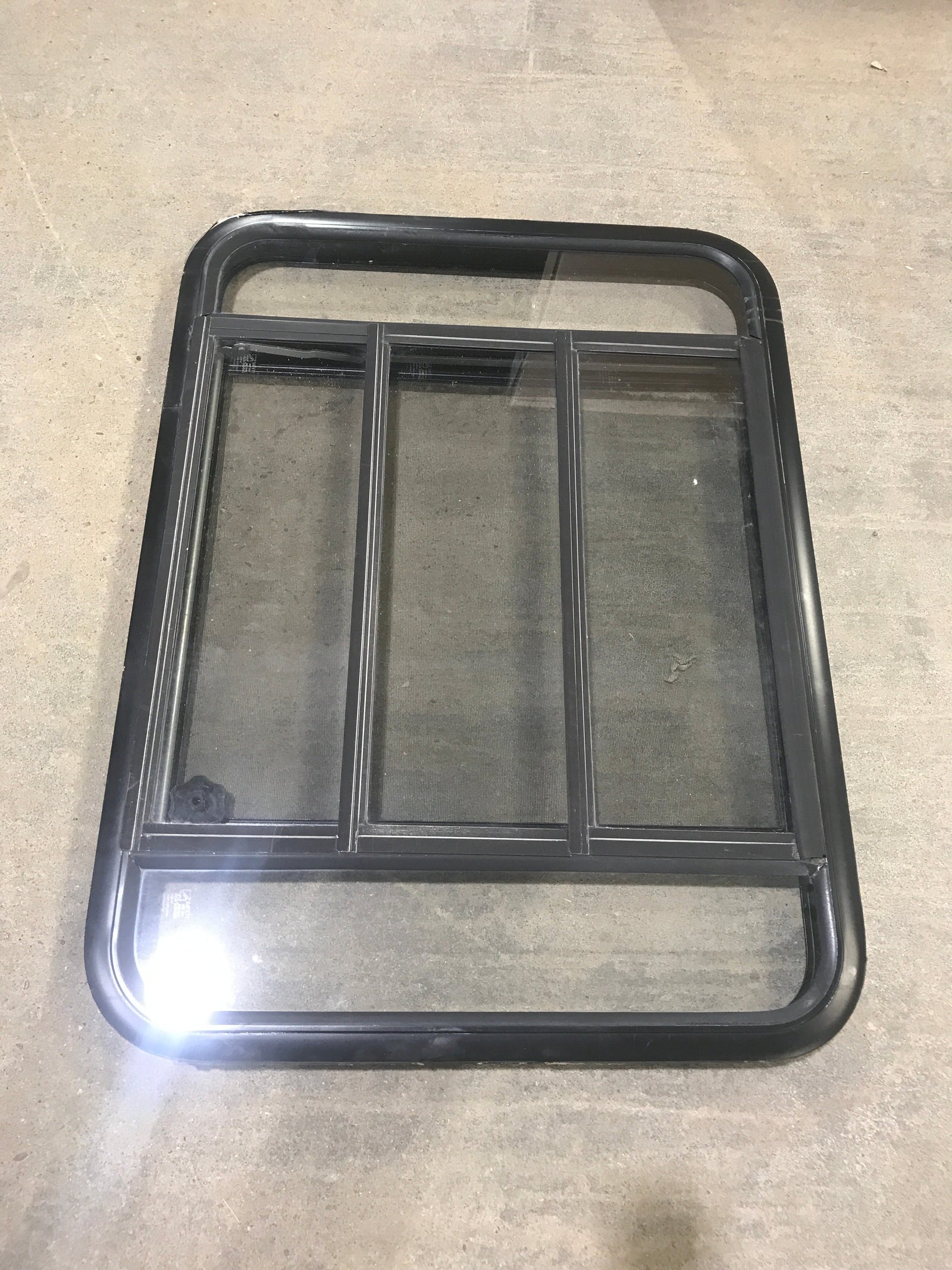 Used Black Radius Opening Window : 35 1/2