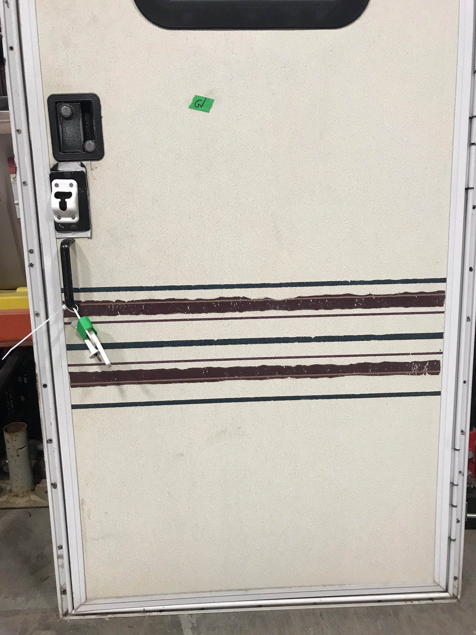 USED Square Corner Entry Door 71 3/4