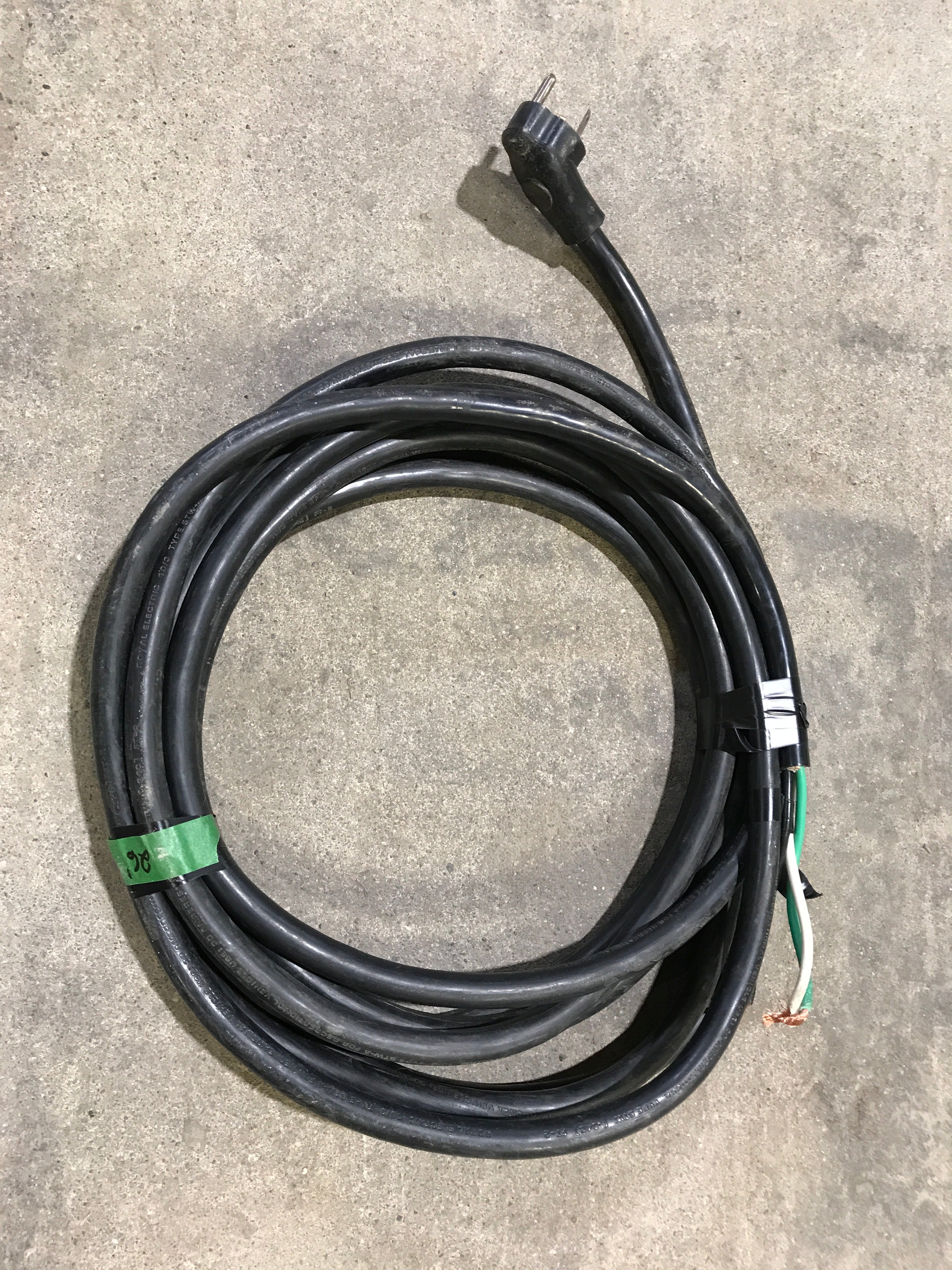 Used RV 26' Electrical Cord With Only Male End 30 AMP