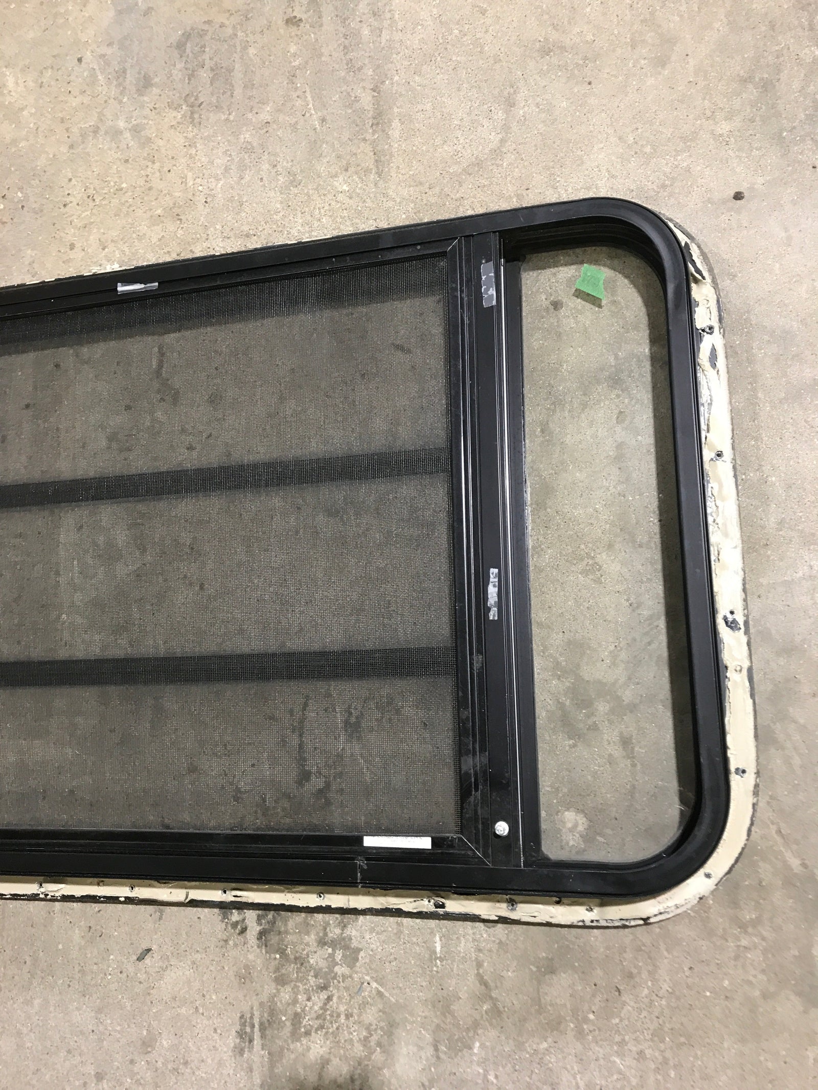 Used Black Radius Opening Window : 42 1/2