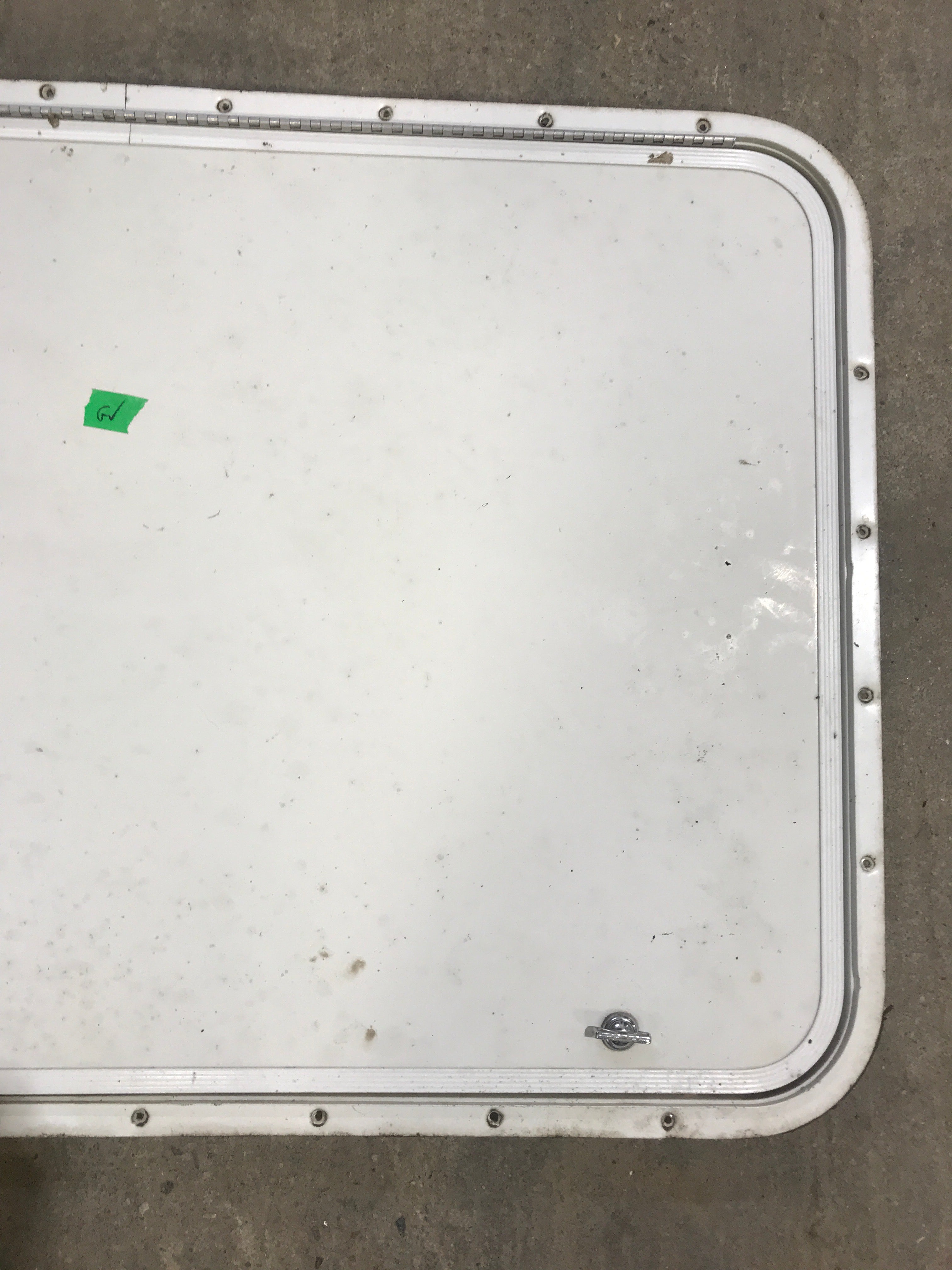 Used Radius Cornered Cargo Door 35 3/4" W x 23 1/4" H x 1/2" D