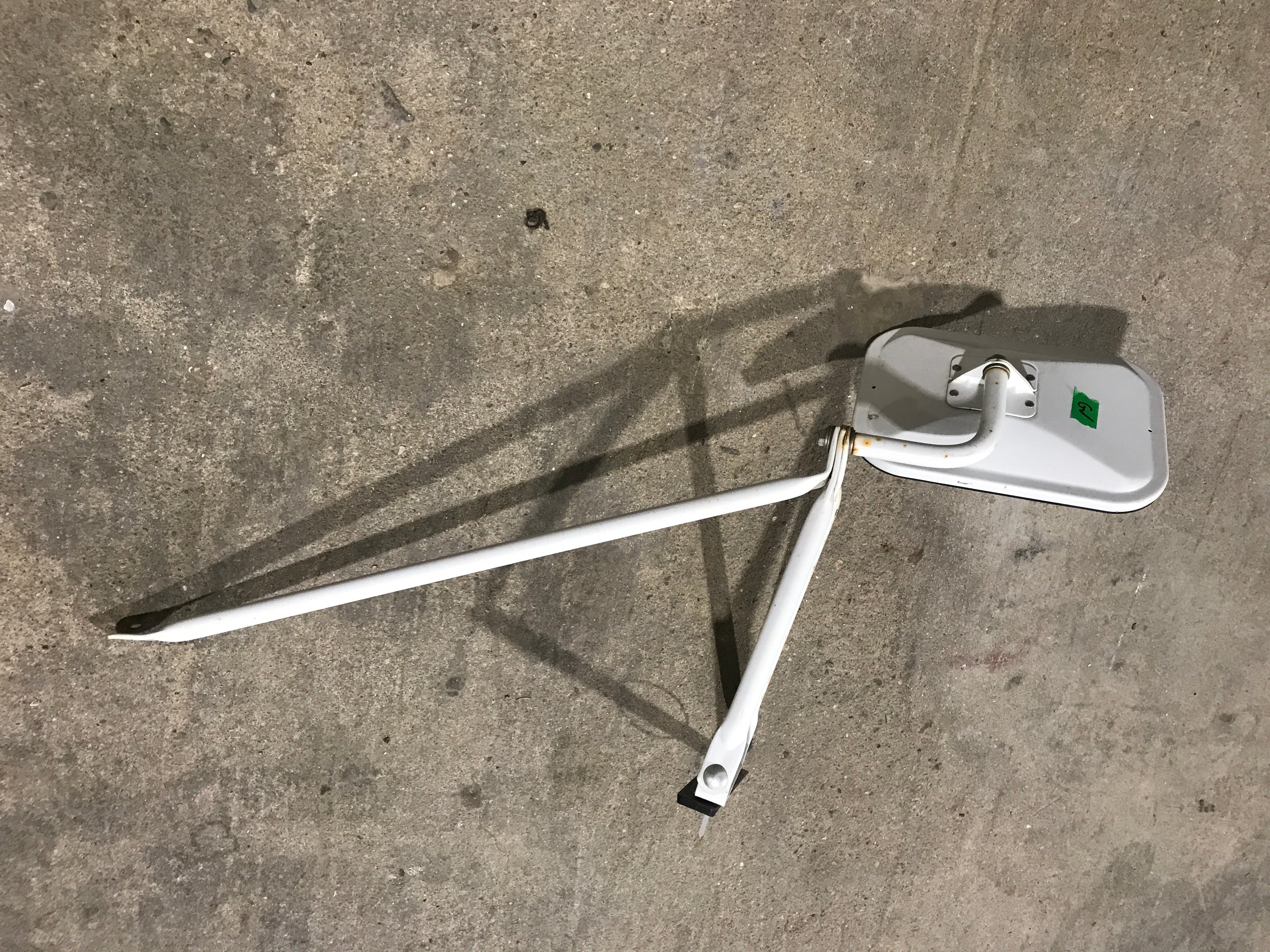 Used Old Style Motorhome Side View Mirror- Passenger Side