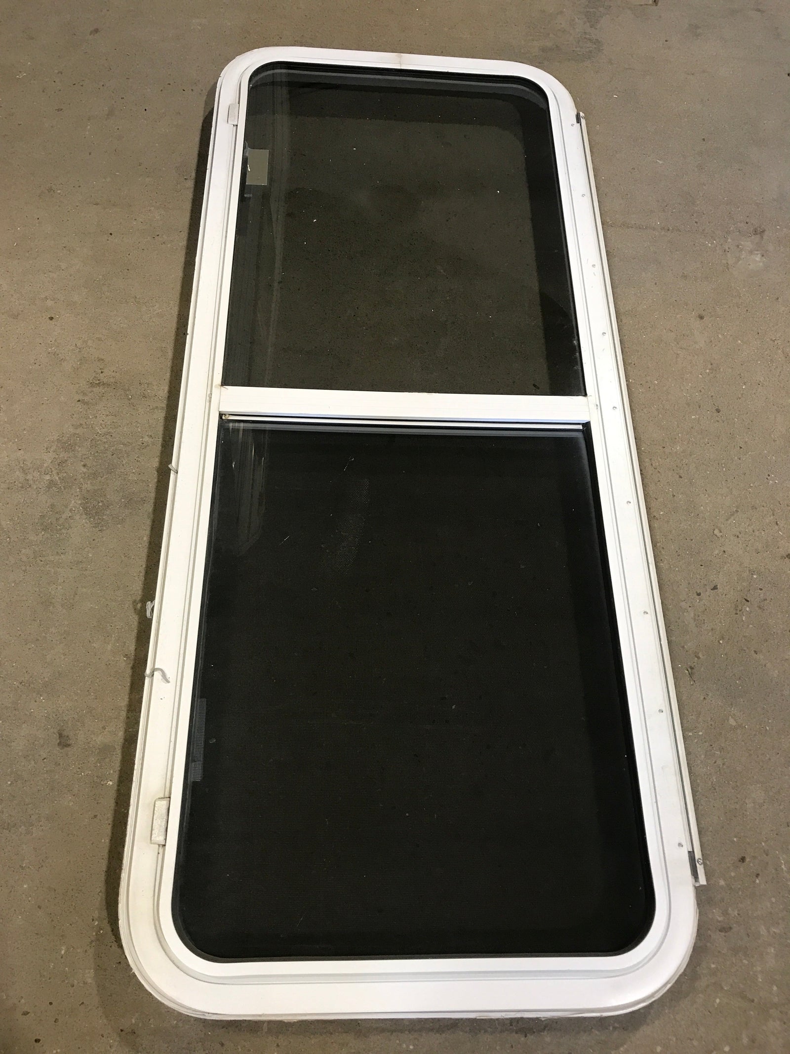 Used White Radius Emergency Opening Window : 54 1/4
